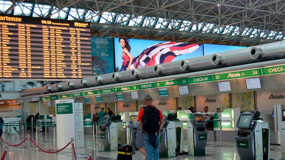 Alitalia Pilot Strike Grounds 35 Of Flights Abc News