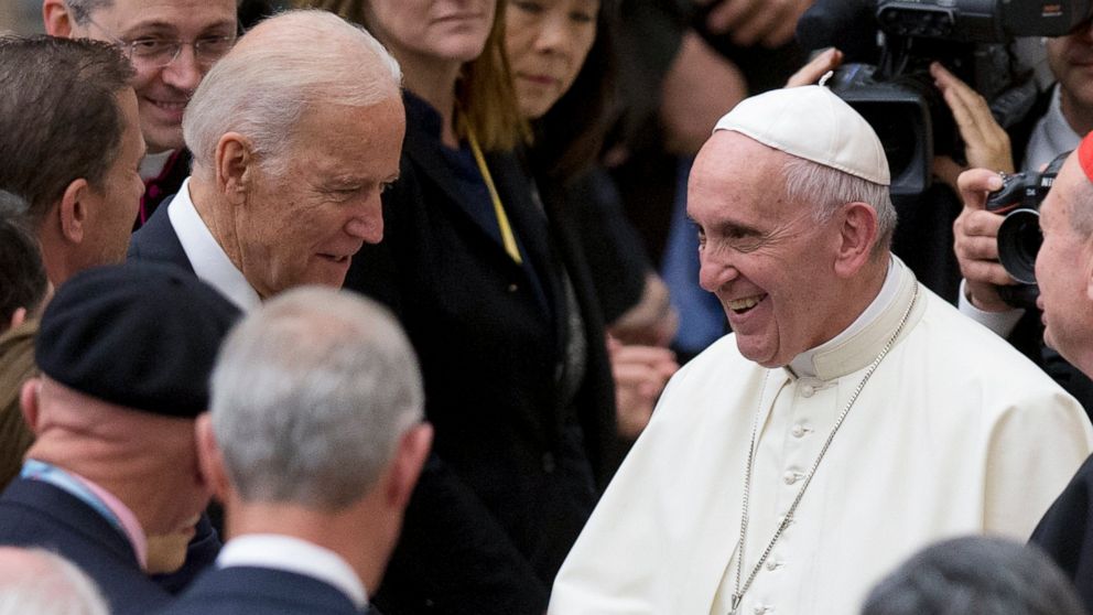 Vatican cancels live broadcast of Biden greeting pope