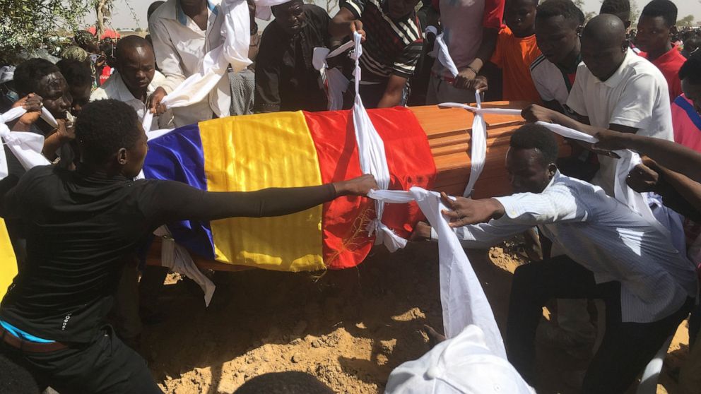 Mourners hold protester funerals in Chad's tense capital