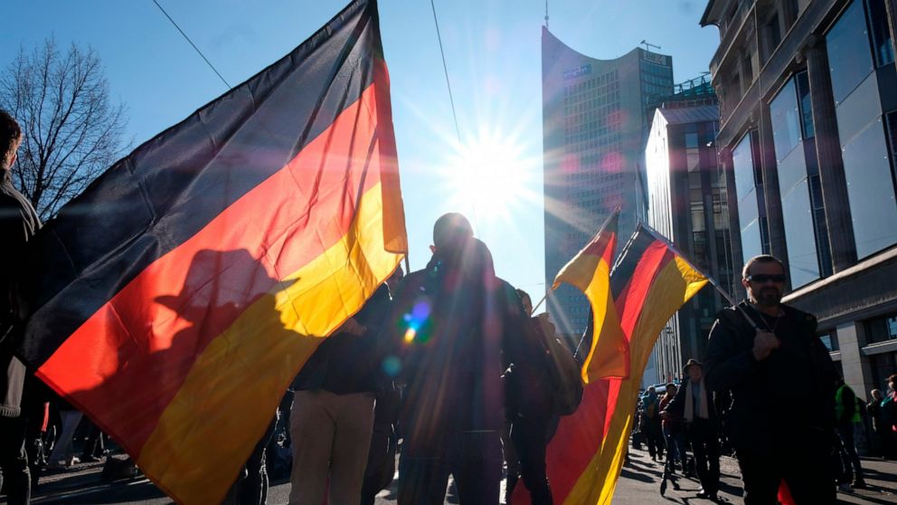 Thousands In Leipzig Protest German Coronavirus Restrictions Abc News thousands in leipzig protest german