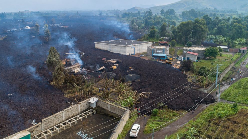 Residents search for dead killed by Congo's volcano eruption