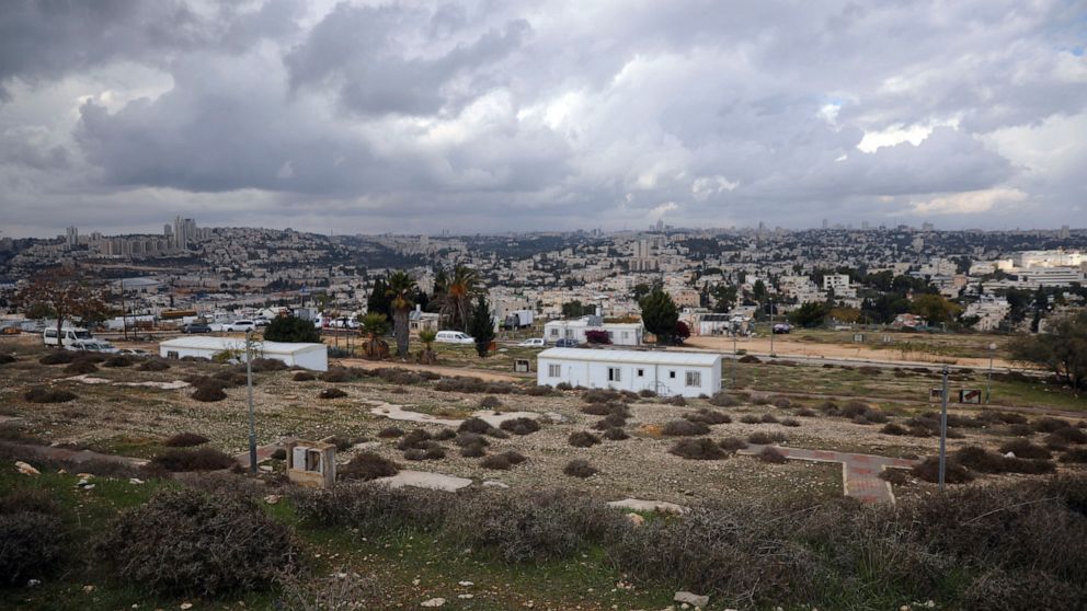 FILE - This Nov. 15, 2020 file photo, shows a general view of the Givat Hamatos Israeli settlement in east Jerusalem. Israeli authorities on Sunday, Jan. 17, 2021, advanced plans to build an additional 780 homes in West Bank settlements, an anti-sett