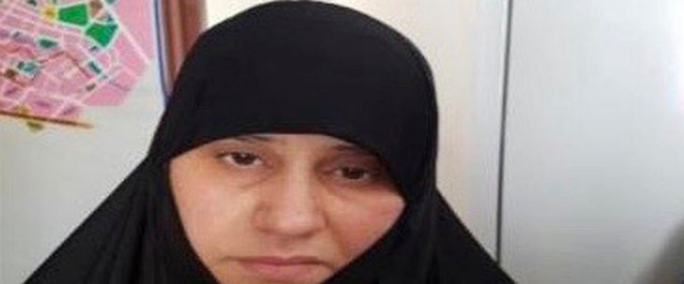 Undated handout photo made available by unnamed government sources showing a woman identified as Asma Fawzi Muhammad al-Qubaysi, a wife of the slain leader of the Islamic State group Abu Bakr al-Baghdadi. Turkey has captured a wife of the slain leade