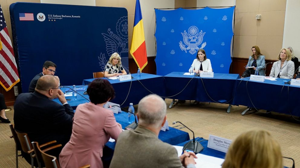 Jill Biden hears heartbreak of Ukrainian moms now in Romania