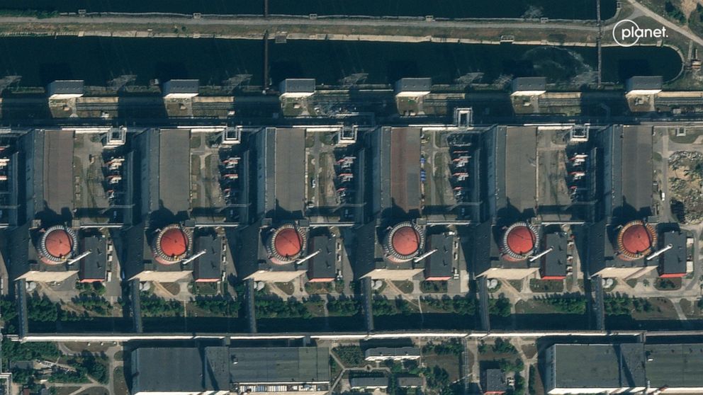 PHOTO: A satellite image of the Zaporizhzhia Nuclear Power Plant in Southern Ukraine, July 5, 2023.
