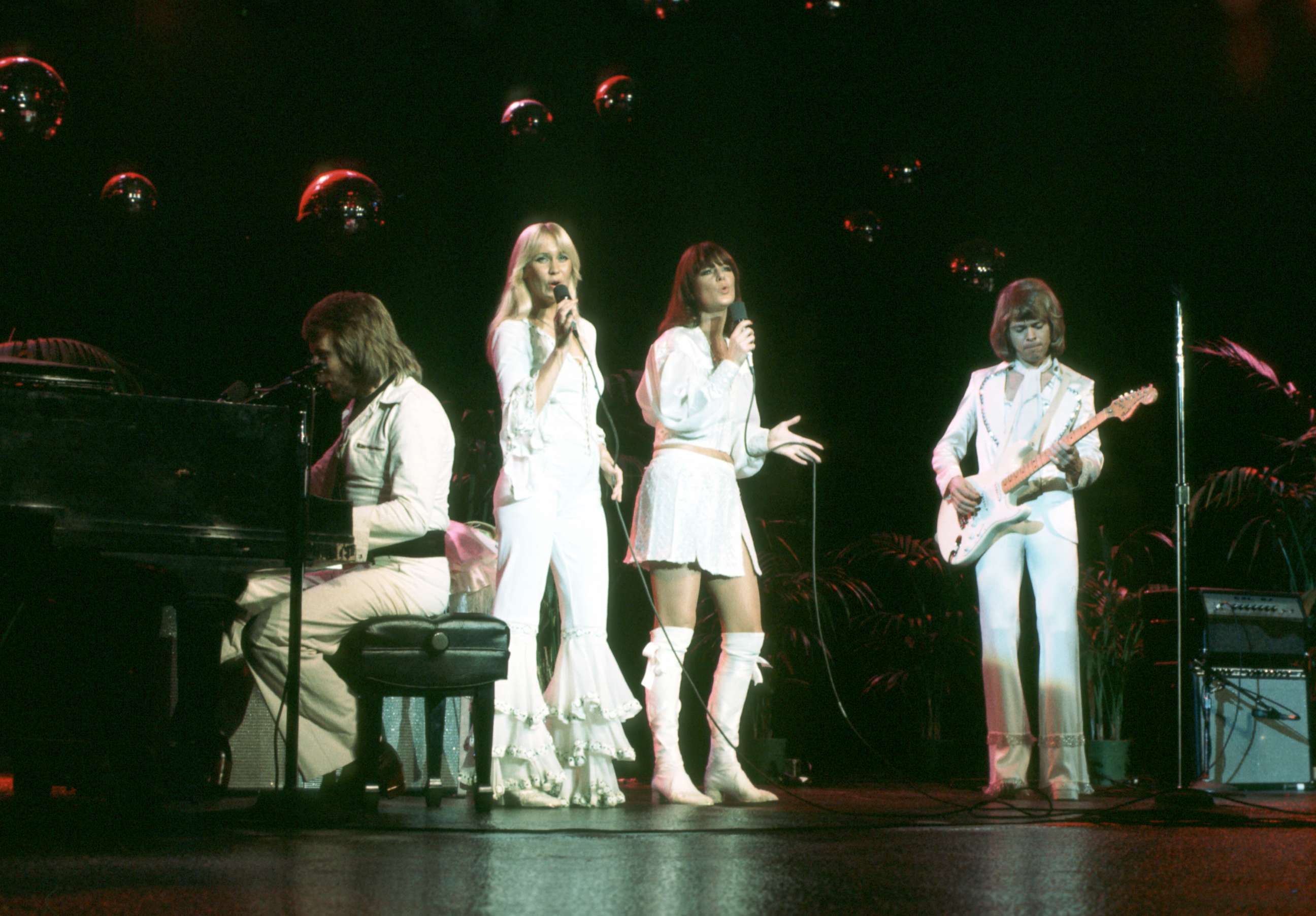 PHOTO: ABBA performs on stage.