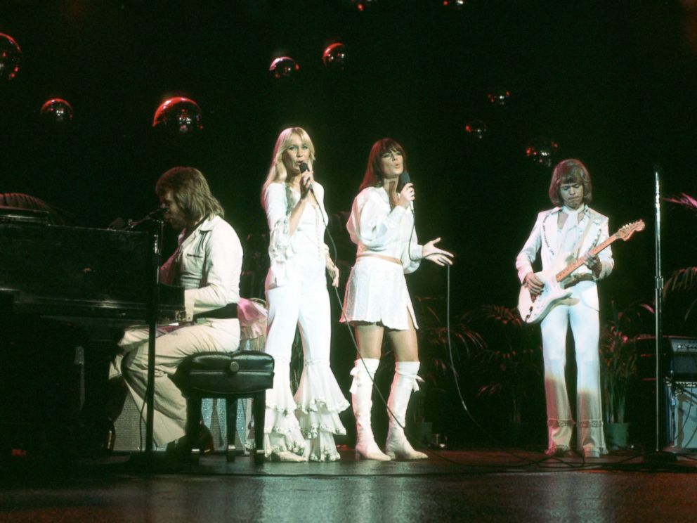 PHOTO: ABBA performs on stage.