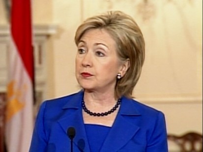VIDEO: Secretary Clinton calls for a halt on Israeli settlement activities.