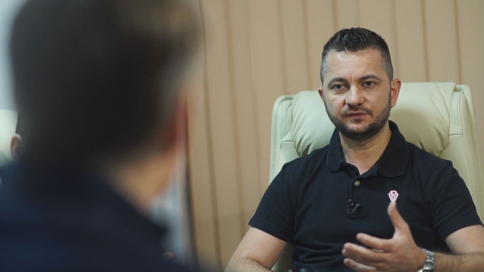 Madalin Dumitru, the cofounder and CEO of Cyber Smart Defense, a leading cybersecurity firm, is seen here during a 2018 interview with "Nightline."