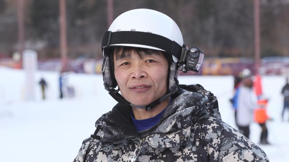 Jung Hoon Choi led a group of 20 fellow North Korean defectors on skis up the mountains of Gangwon-do in South Korea.