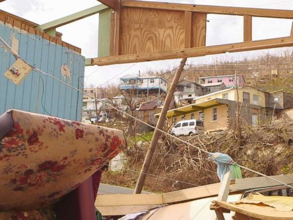 This used to be what we call our living room, Dominican resident Verlyn Peter told Nightline.
