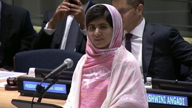 Malala Yousafzai United Nations Speech Girl Shot In Head By Taliban Speaks At Un Video Abc News 7932