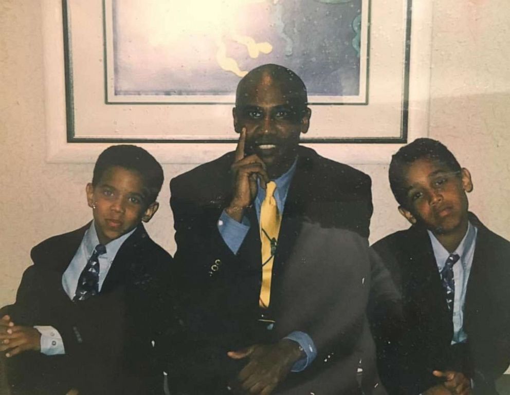 ABC's Lionel Moise is seen here with his brother Robert and their father, Lionel.