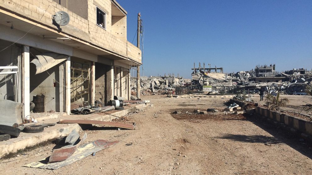 PHOTO: A look inside Syrian border town of Kobane after ISIS was driven out.