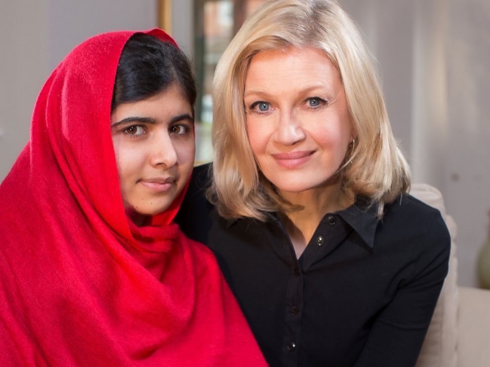 PHOTO: Diane Sawyer conducts the first television interview with Malala Yousafzai, the schoolgirl from Pakistan who was shot by the Taliban in October 2012 because she believed girls should have the right to go to school.