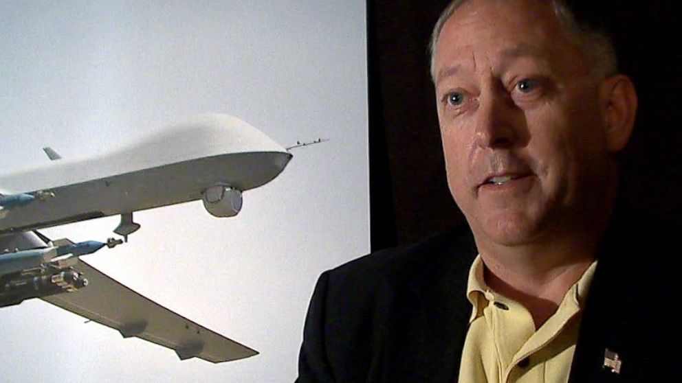 PHOTO: Lt. Col. Mark McCurley (Ret.) talks about the drone strike that killed American al Qaeda member Anwar al-Awalki.