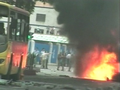 VIDEO: Muslim protesters are killed in clash with police in China.