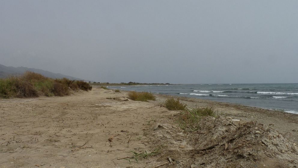 PHOTO: The beach near Palomares, Spain, yards from the site where an American nuclear missile fell intact after a mid-air collision in 1966. (July 31, 2015)