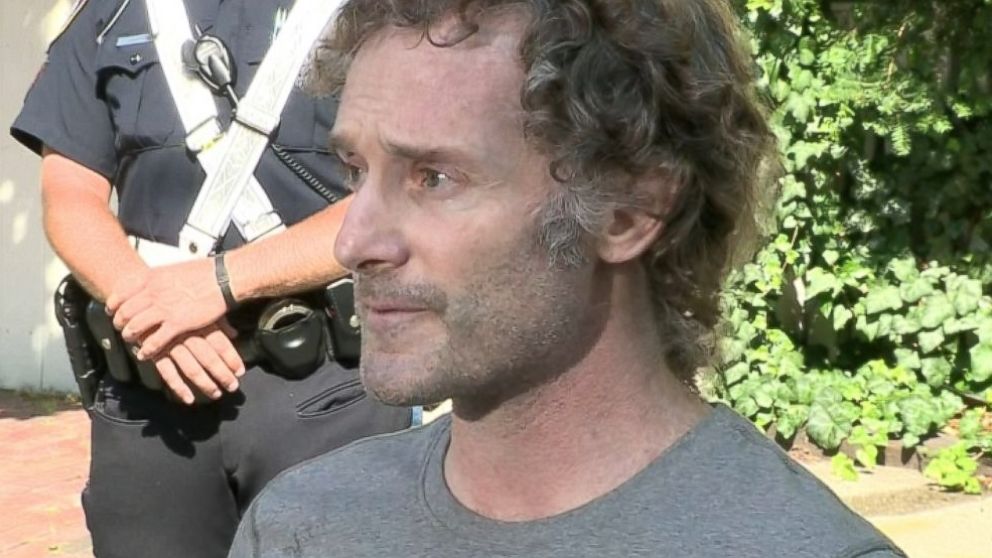 PHOTO: Freed American journalist, Peter Theo Curtis, gives a statement outside his family home in Cambridge, Mass., Aug. 27, 2014. 
