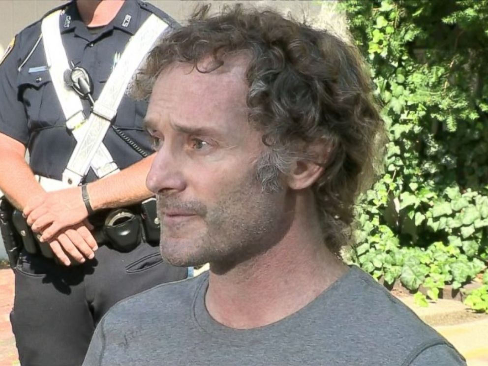 PHOTO: Freed American journalist, Peter Theo Curtis, gives a statement outside his family home in Cambridge, Mass., Aug. 27, 2014.