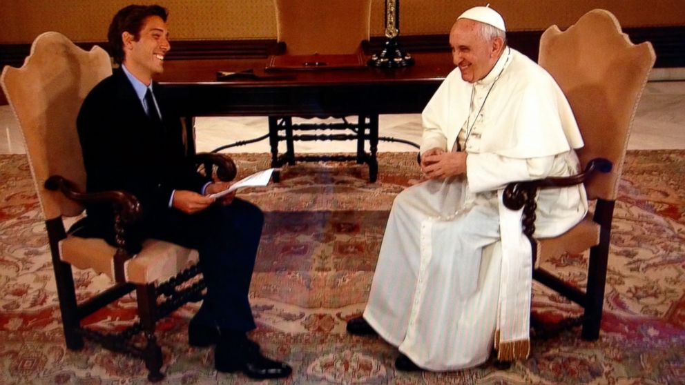 PHOTO: Pope Francis held a virtual audience with Americans in an ABC News event ahead of his 
visit to the U.S.