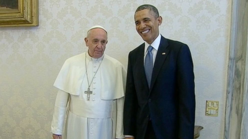PHOTO: President Obama meets with Pope Francis on March 27, 2014. 