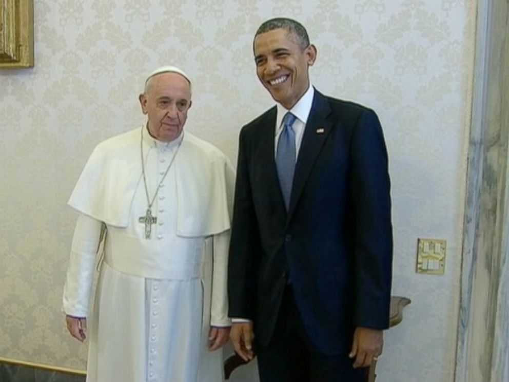 PHOTO: President Obama meets with Pope Francis on March 27, 2014.