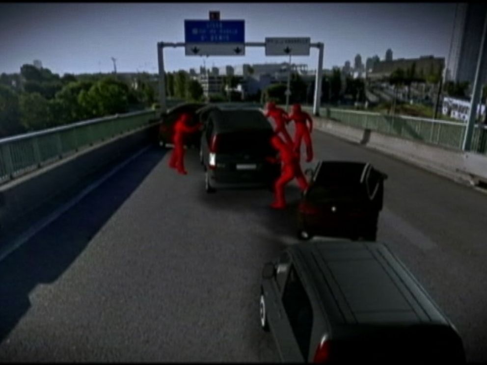 PHOTO: This ABC News animation shows how the armed assailants approached the convoy.