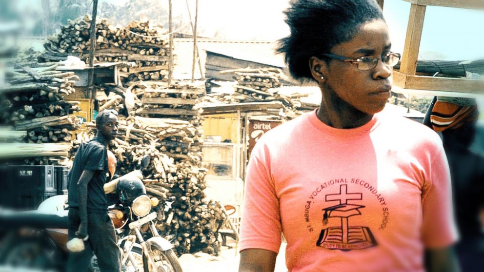 PHOTO:Phiona Mutesi walking at the Gabba Market in Uganda. 