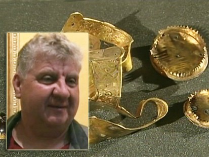 VIDEO: Terry Herbert finds buried treasure in England.