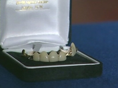 VIDEO: A set of false teeth worn by Winston Churchill goes up for bids.