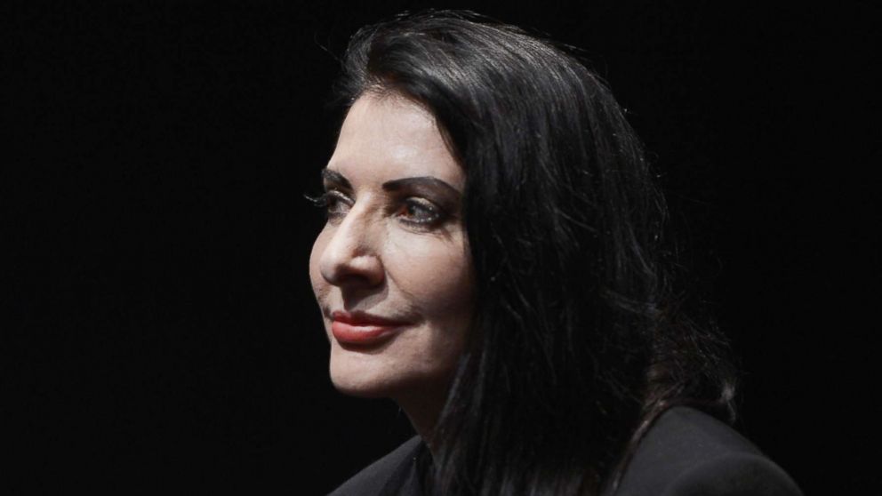 PHOTO: Artist Marina Abramovic takes part in a Q&A following the HBO Documentary Screening Of "Marina Abramovic: The Artist Is Present" at MoMA on May 31, 2012 ,in New York City.  