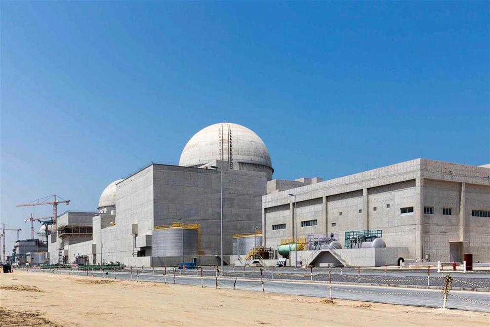 PHOTO: This undated photograph released by the United Arab Emirates' state-run WAM news agency shows the under-construction Barakah nuclear power plant in Abu Dhabi's Western desert.