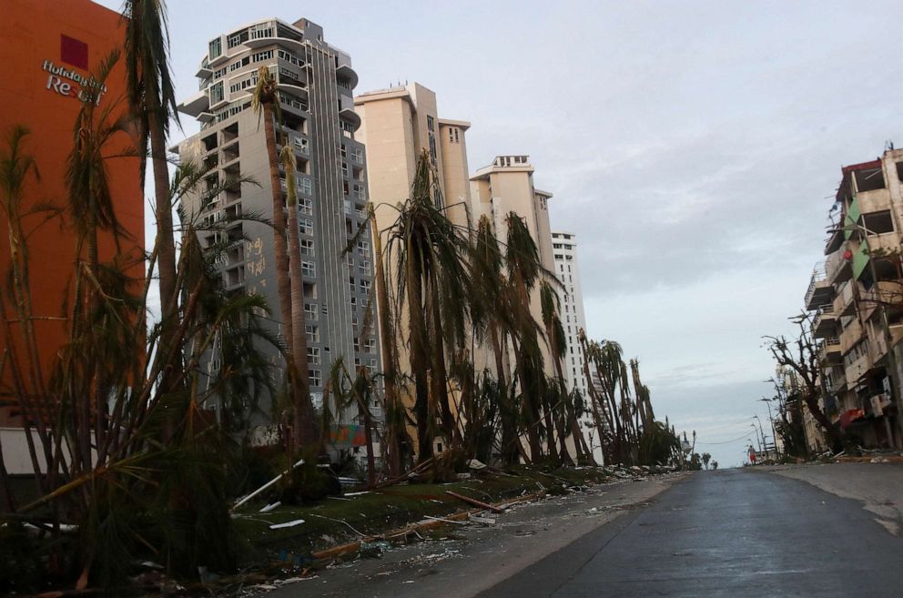 27 dead after Hurricane Otis makes landfall in Mexico as Category 5