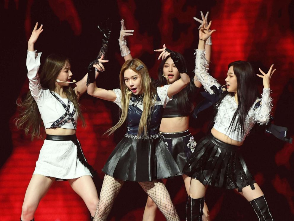 PHOTO: In this handout image provided by The Sports Seoul, Aespa perform on stage during the 30th Seoul Music Awards on Jan. 31, 2021.