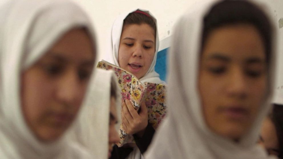 PHOTO: Girls at a high school in Herat, Afghanistan, told ABC News they would not be cowed by threats.
