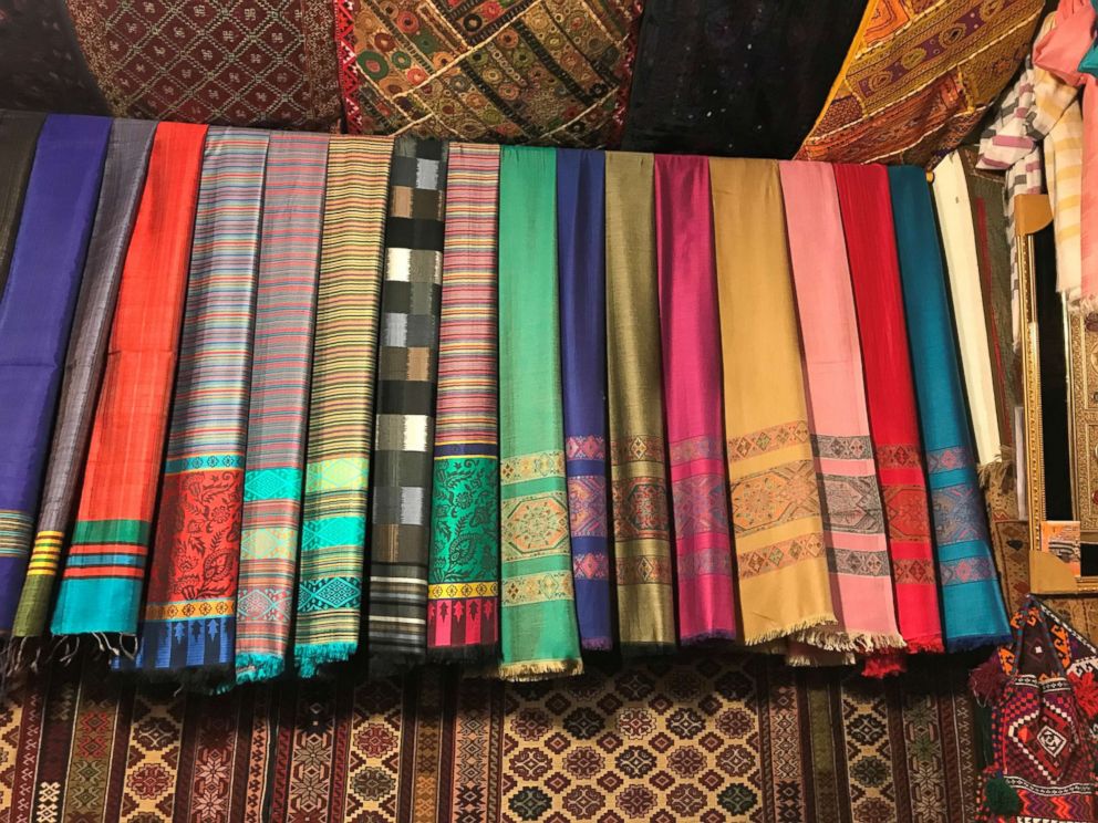 PHOTO: Afghanistan is known for its carpets, like these pictured in Afghanistan in June 2018.