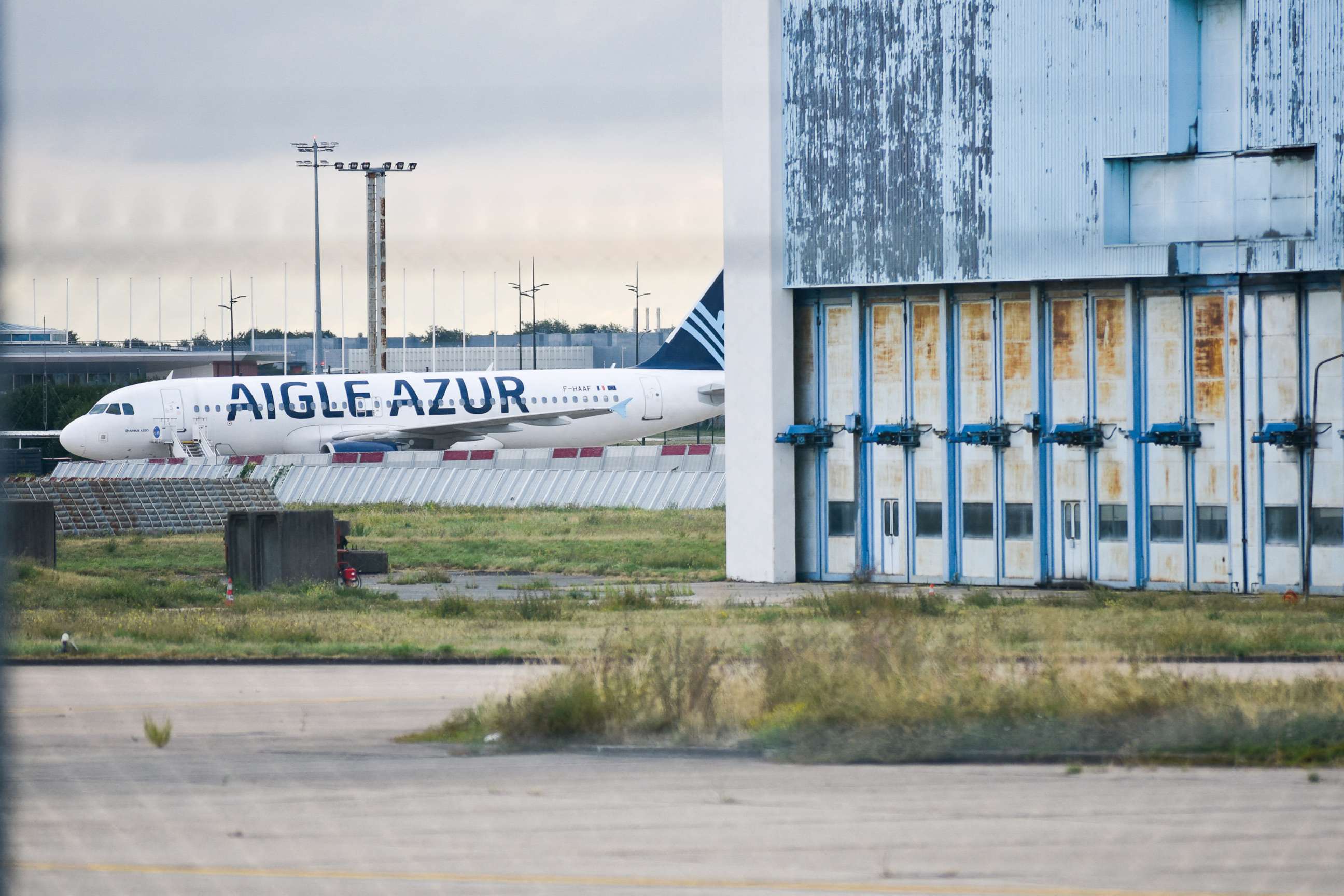 PHOTO: Aigle Azur plane sits on the runway at Orly airport in Paris, Sept. 7, 2019.