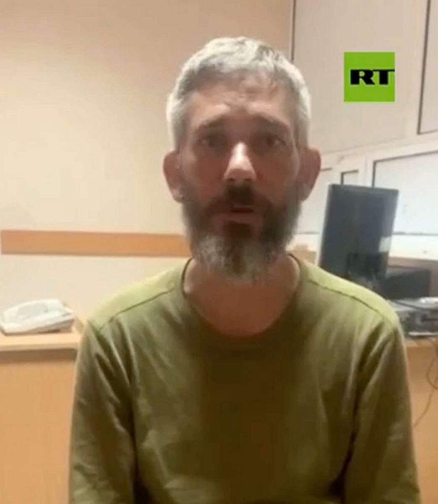 PHOTO: A journalist from Russian state-controlled RT posted a 10-second video that he said shows Alexander Drueke, one of the Americans reported missing in Ukraine.