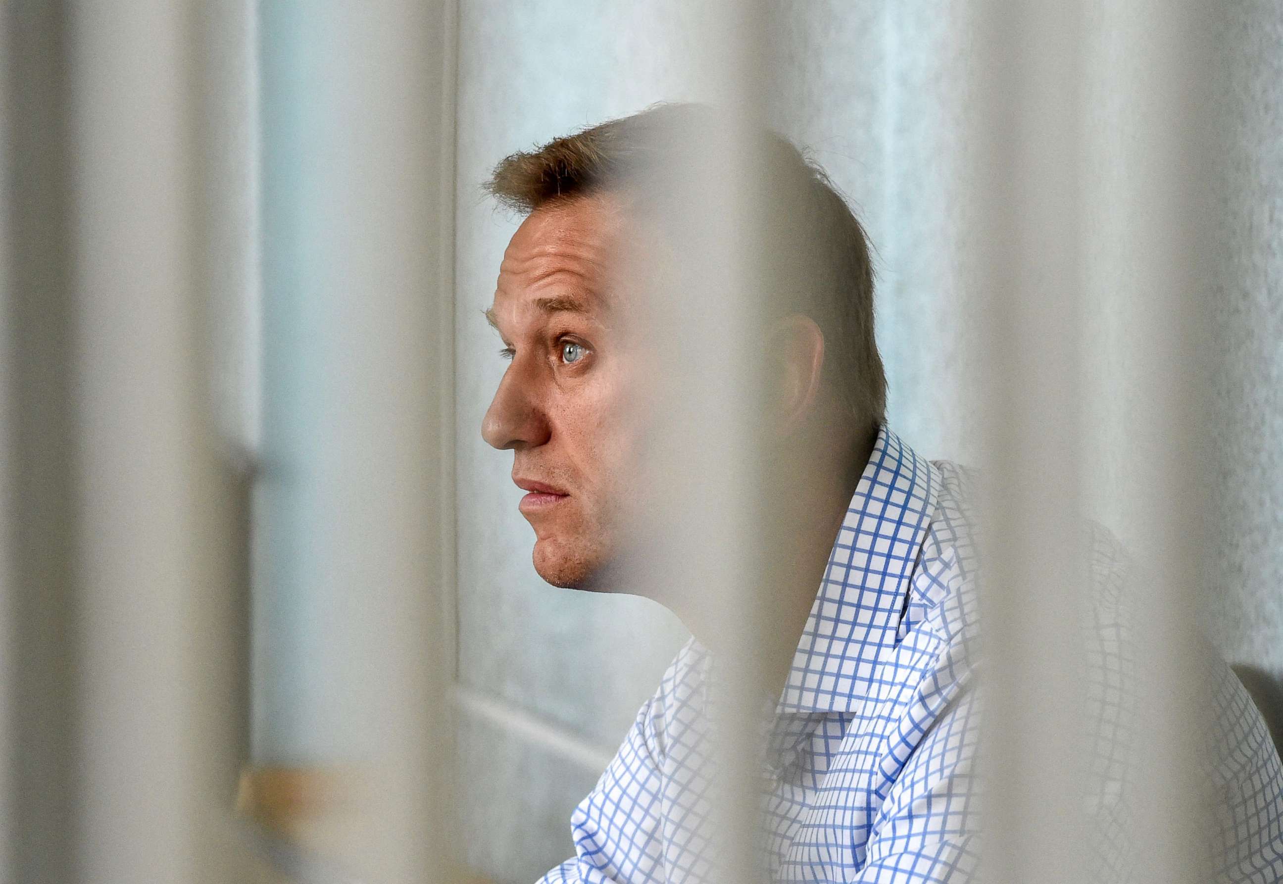 PHOTO: Russian opposition leader Alexei Navalny attends a hearing at a court in Moscow, June 24, 2019.