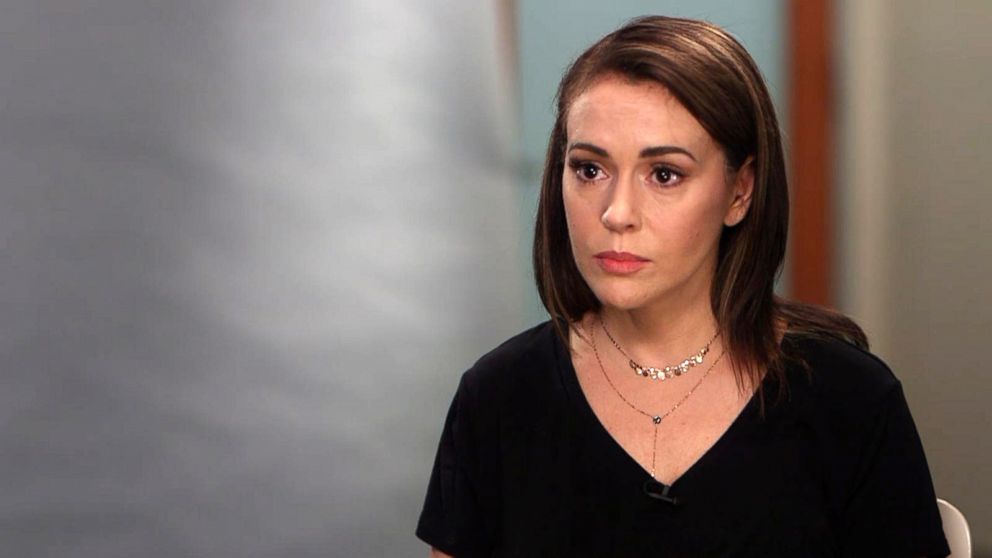 PHOTO: Alyssa Milano talks with ABC about the #MeToo movement.