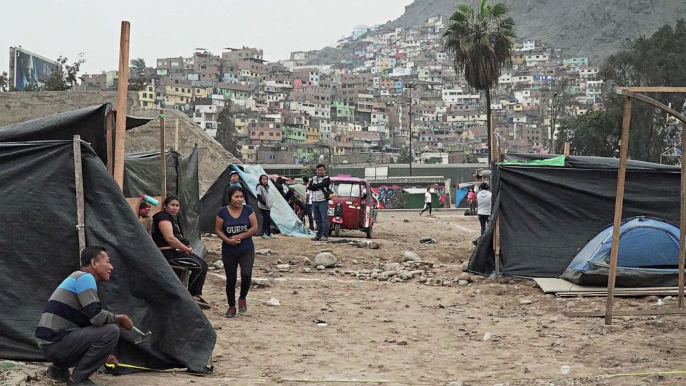 PHOTO: In recent months, native migrants from Peru’s Amazon have returned to their destroyed Lima slum to demand housing justice from the state.