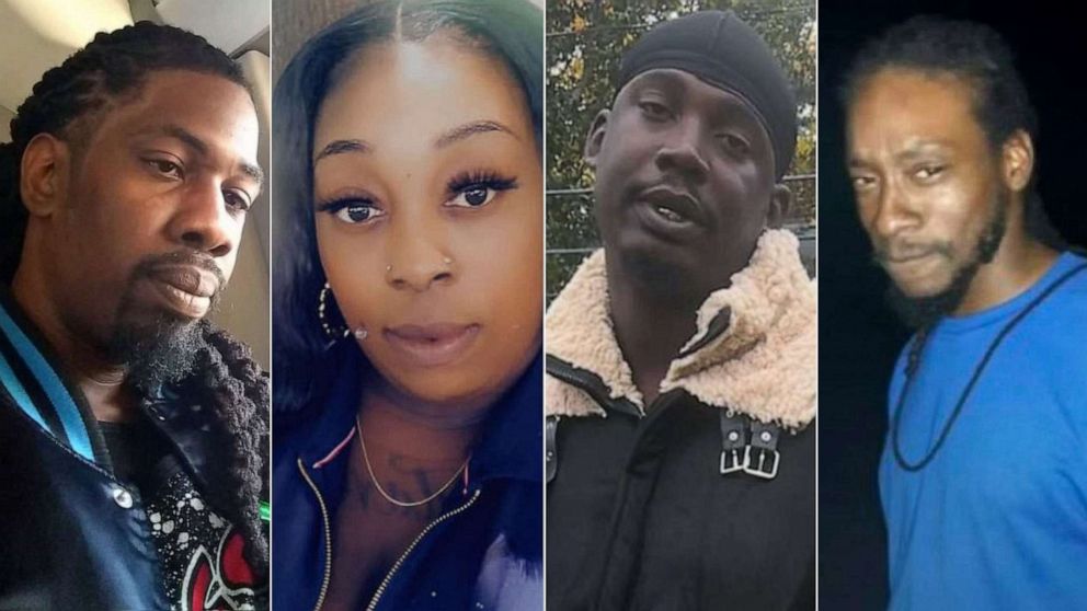 PHOTO: American victims in Mexico. From left to right, deceased Shaeed Woodard, survivor Latavia "Tay" McGee, survivor Eric James Williams, and deceased Zindell Brown in undated images.