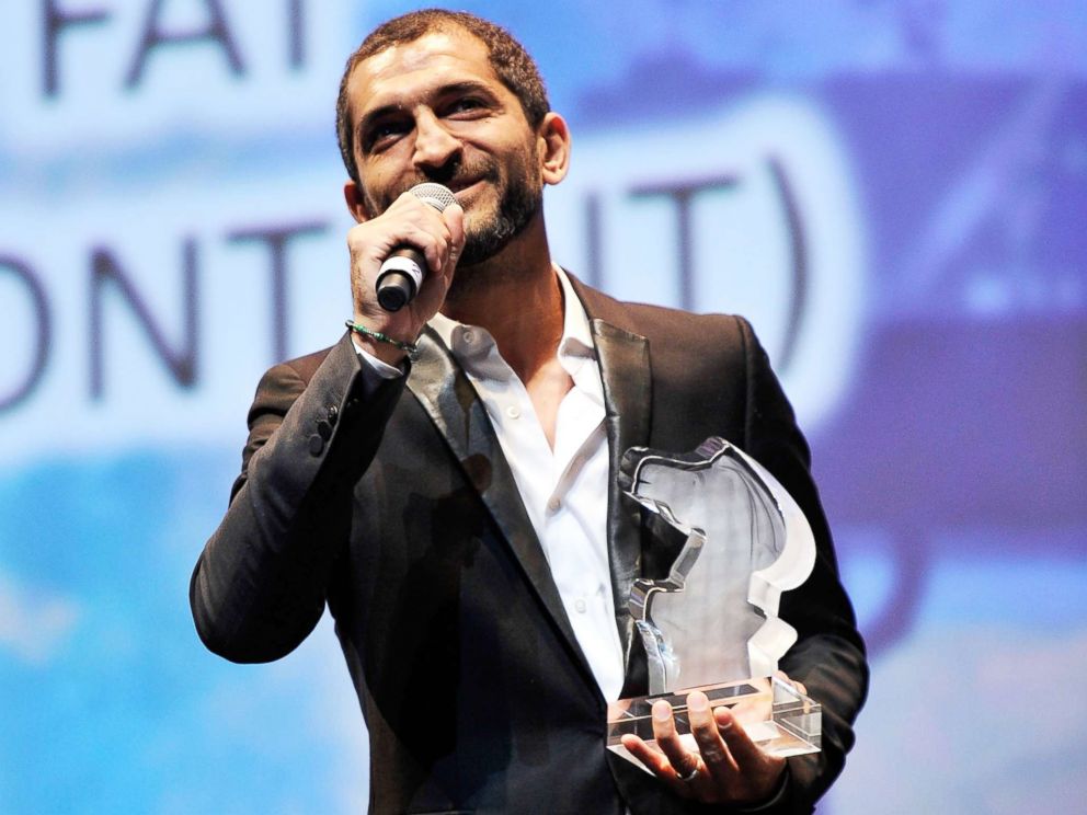 PHOTO: Amr Waked speaks during the 9th Annual Dubai International Film Festival held on Dec. 16, 2012, in Dubai.