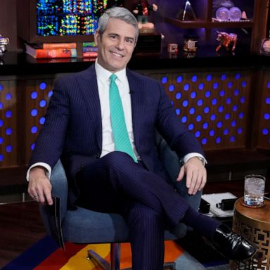 PHOTO: Andy Cohen is shown on the set of his television show 