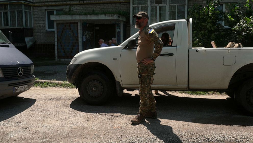 PHOTO: Andy Drueke, who was captured by Russian forces and rescued last year, is back in Ukraine to help with the war effort.
