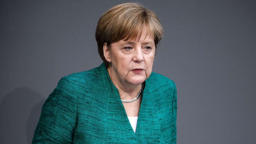 German Chancellor Angela Merkel delivers a speech to the German Bundestag in Berlin, Germany, June 28, 2018.