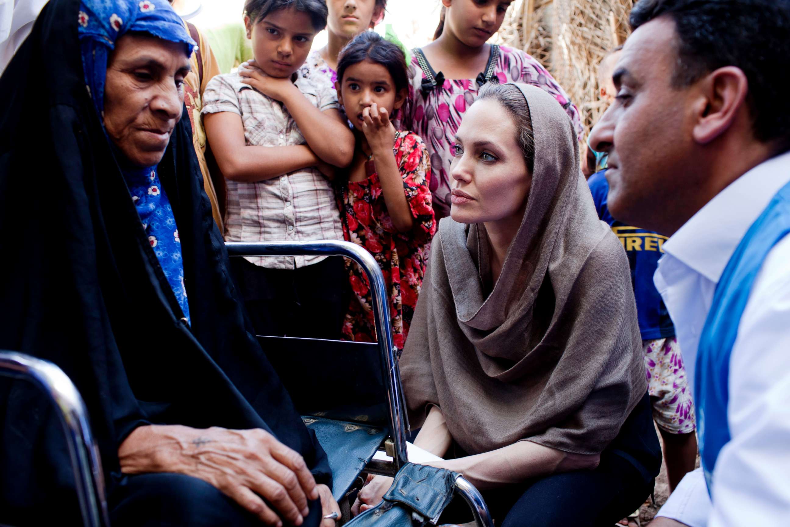PHOTO: UNHCR Special Envoy, Angelina Jolie continued her regional tour visiting Iraq, Sep. 16, 2012. 