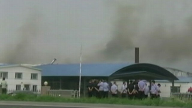 Video Chinese Poultry Plant Fire Kills Dozens Abc News 