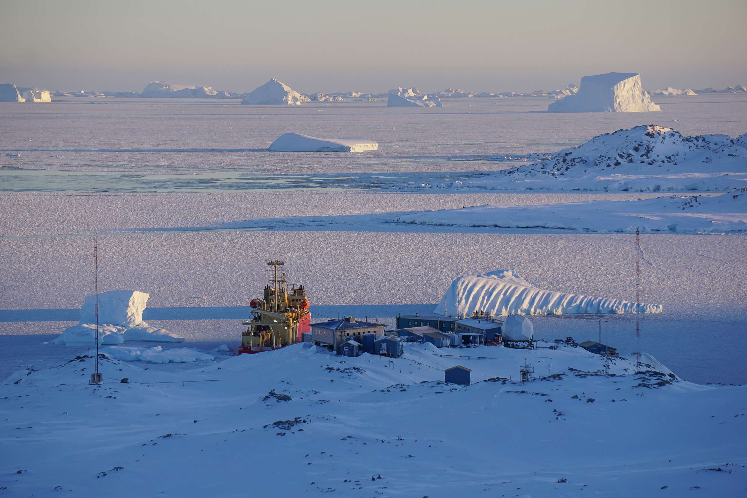 PHOTO: The Laurence M. Gould research vessel, seen in a file image, was unable to pick up a team of U.S. researchers stuck on an ice-bound island off Antarctica's coast, the National Science Foundation said, March 10, 2018.